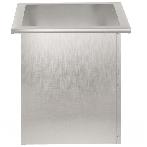 Plantekasse med LED 2 stk. - sølv 40 x 40 x 40 cm
