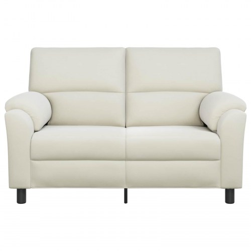 2-personers sofa i fløjl - cremefarvet 154 x 85 x 93 cm