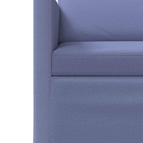 2-personers sofa - jeansblå 150 x 81 x 82 cm