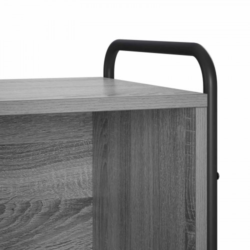 Bogskab 57 x 33 x 111 cm - grå sonoma