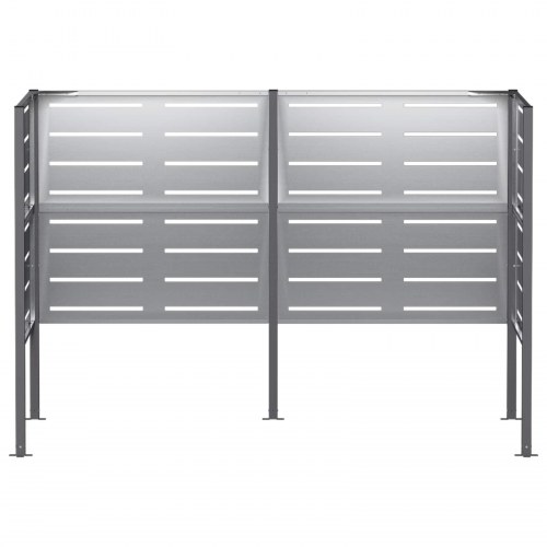 Affaldsbeholderskjuler 167 x 85 x 113 cm - galvaniseret stål