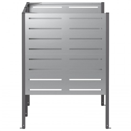 Affaldsbeholderskjuler 167 x 85 x 113 cm - galvaniseret stål