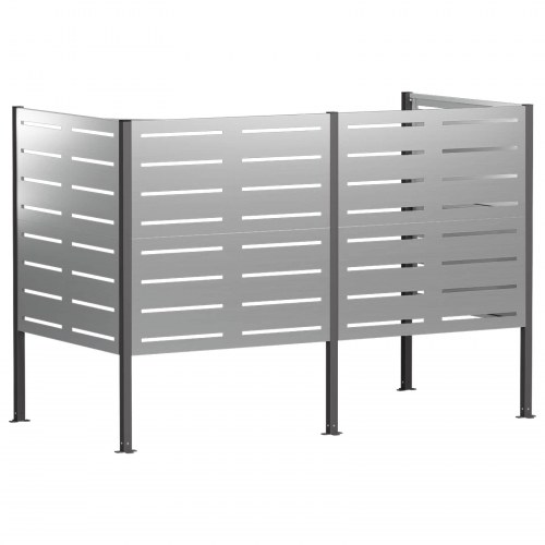 Affaldsbeholderskjuler 167 x 85 x 113 cm - galvaniseret stål