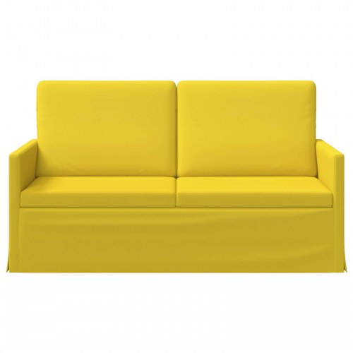 2-personers sofa lys gul 150 x 81 x 82 cm