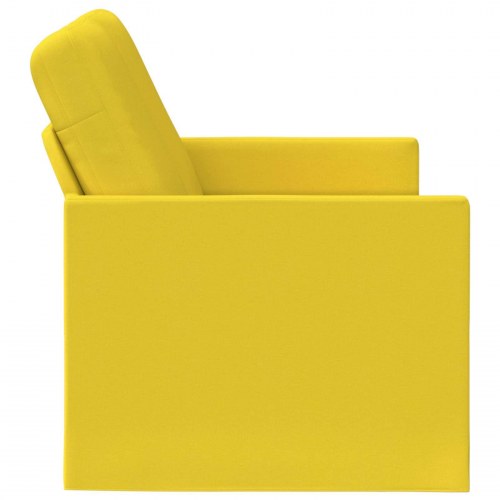 2-personers sofa lys gul 150 x 81 x 82 cm