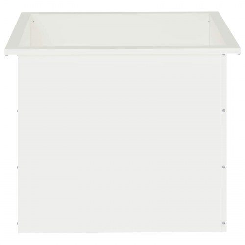 Plantekasse med LED 2 stk. - hvid, 50 x 60 x 48 cm, stål
