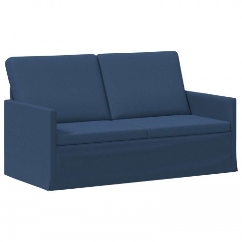 2-personers sofa i blå stof - 150 x 81 x 82 cm