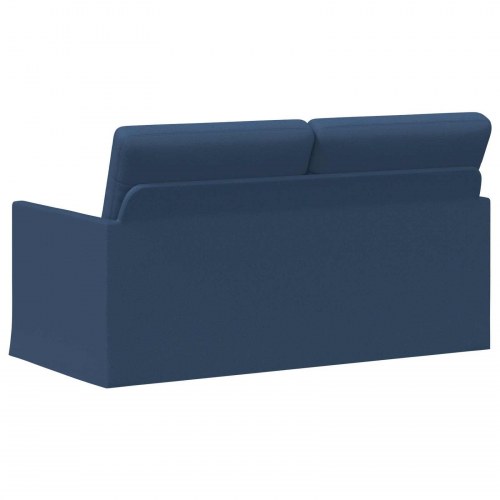 2-personers sofa i blå stof - 150 x 81 x 82 cm