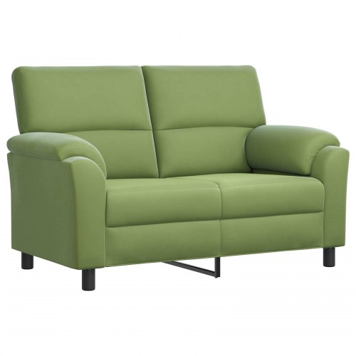 2-personers sofa i lys grøn fløjl - 154 x 85 x 93 cm