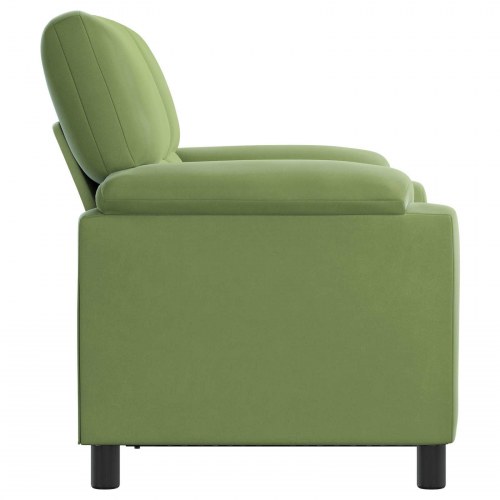 2-personers sofa i lys grøn fløjl - 154 x 85 x 93 cm