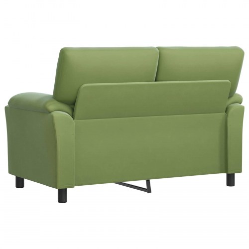 2-personers sofa i lys grøn fløjl - 154 x 85 x 93 cm