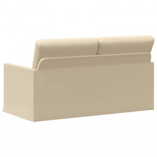 2-personers sofa i stof - cremefarvet, 150 x 81 x 82 cm