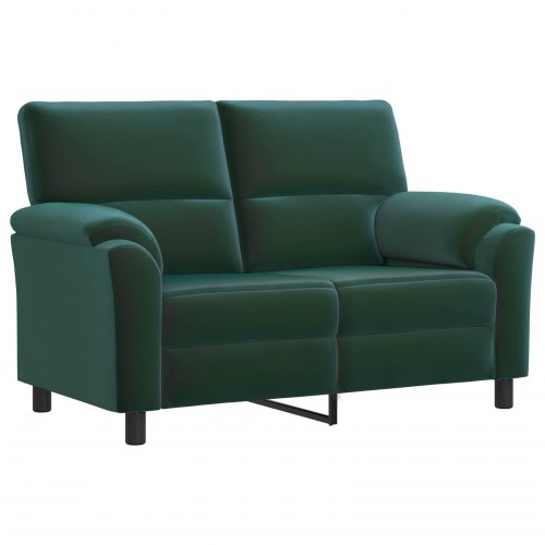 2-personers sofa i fløjl - mørkegrøn 154 x 85 x 93 cm