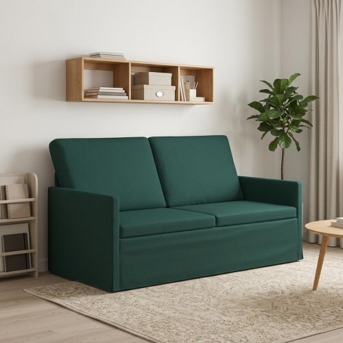 2-personers sofa mørkegrøn 150 x 81 x 82 cm