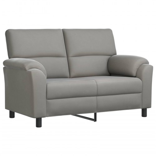 2-personers sofa i fløjl - lysegrå, 154 x 85 x 93 cm