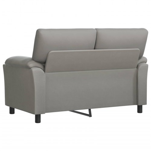 2-personers sofa i fløjl - lysegrå, 154 x 85 x 93 cm