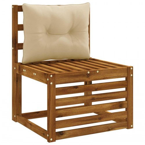Rygpude PUTTEN - beige 60 x 40 x 10 cm