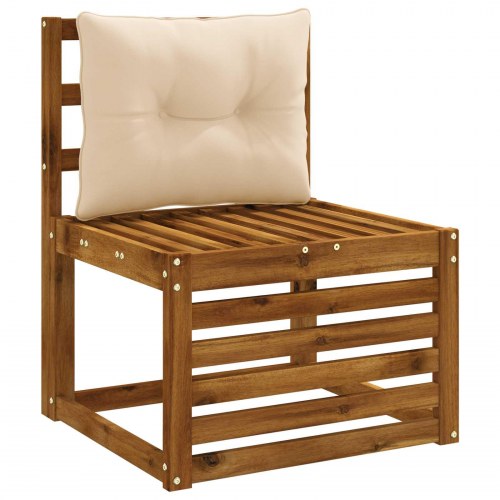Rygpude PUTTEN - cremefarvet 60 x 40 x 10 cm