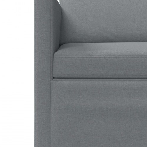 2-personers sofa i lysegrå stof - 150 x 81 x 82 cm