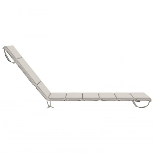 Solsengspude GEMERT - hvid 200 x 60 x 3 cm