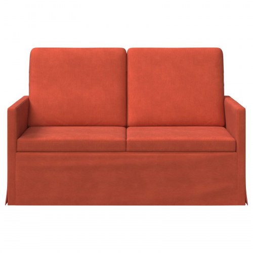 2-personers sofa rød orange 130 x 81 x 82 cm