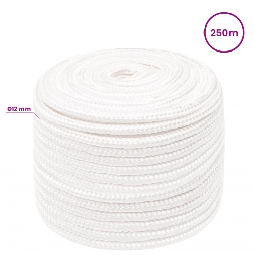 PP-reb 12 mm 250 m - hvid