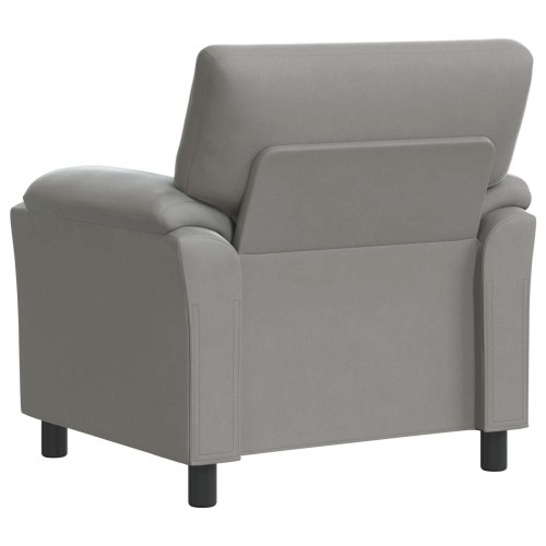 1-personers sofa lysegrå 94 x 85 x 93 cm - fløjl
