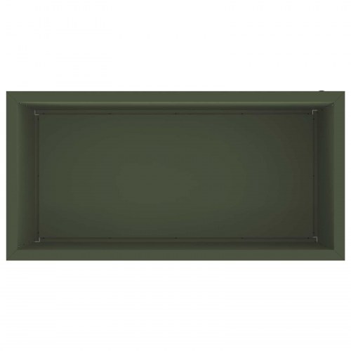 Plantekasser med LED 2 stk. - olivengrøn 50 x 100 x 48 cm