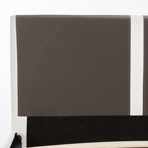 Seng med madras i memoryskum 1kunstlæder 80 x 200 cm