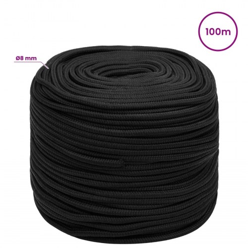 Universaltov 8 mm 100 m - sort PP