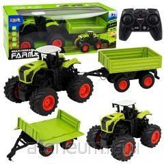 LeanToys RC høj traktor med tipvogn 1:16 (fjernstyret)