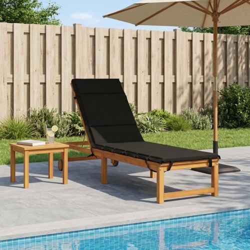 Solsengspude GEMERT - sort 200 x 55 x 3 cm