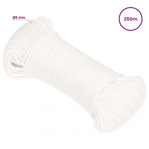 PP-reb 5 mm 250 m - hvid