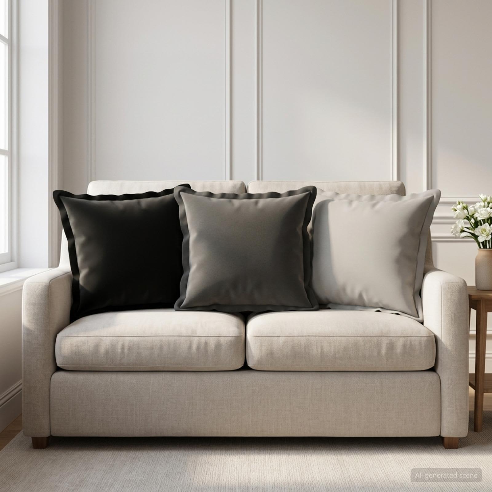 vidaXL Pude med pude HOUTEN 2 stk. Antracit Polyester