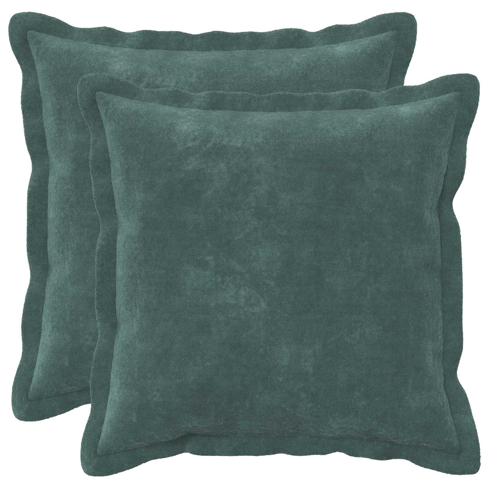 vidaXL Pude 2 stk. HOUTEN Hav Blå 45 x 45 cm Mikrofiber Fleece