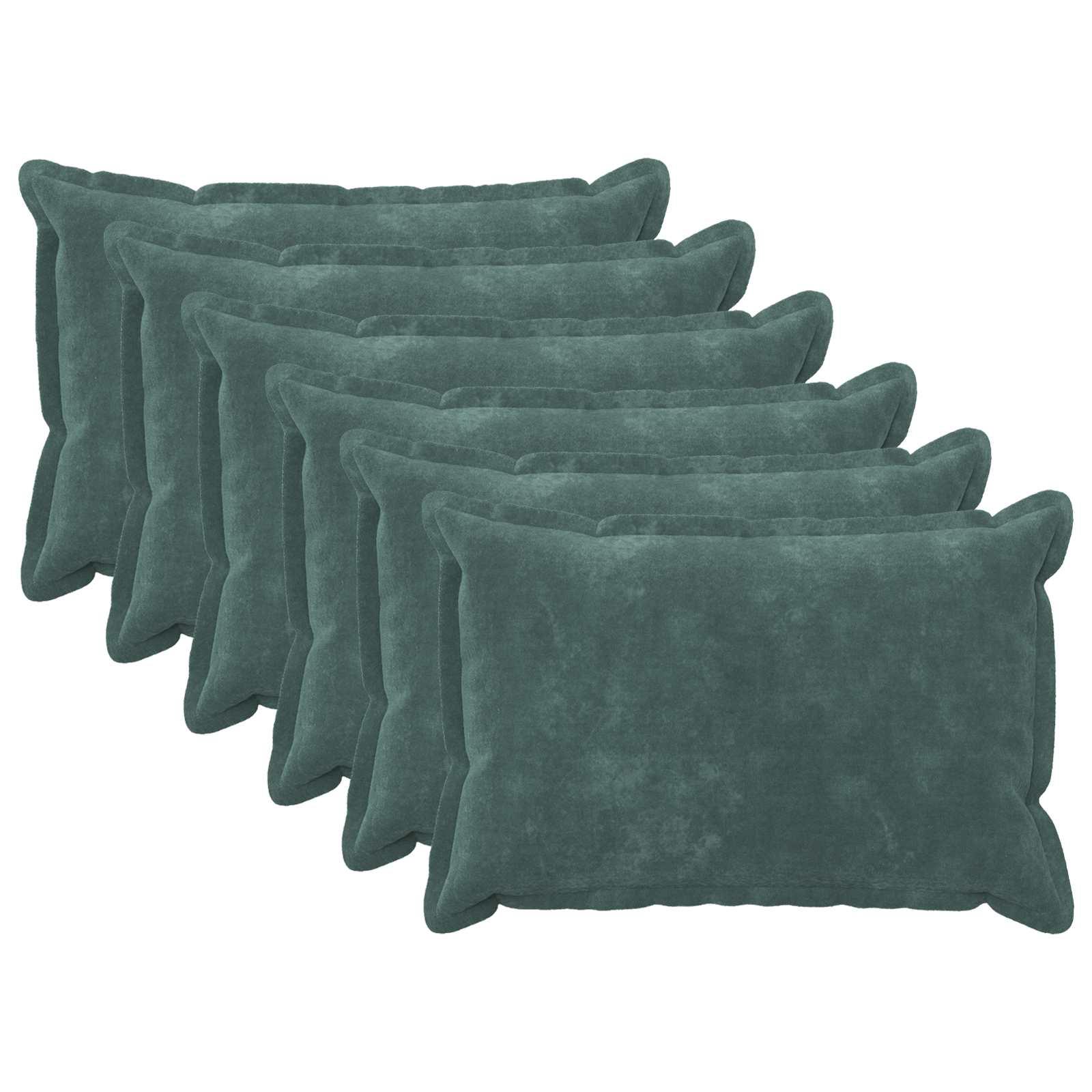 vidaXL Pude 6 stk. HOUTEN Hav Blå 40 x 60 cm Mikrofiber Fleece