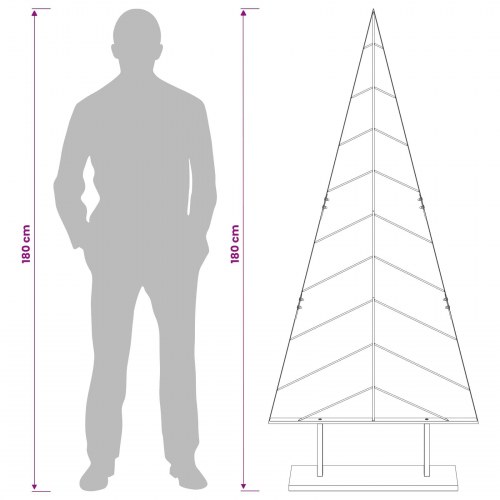 Juletræ i metal KUOPIO 180 cm - hvid