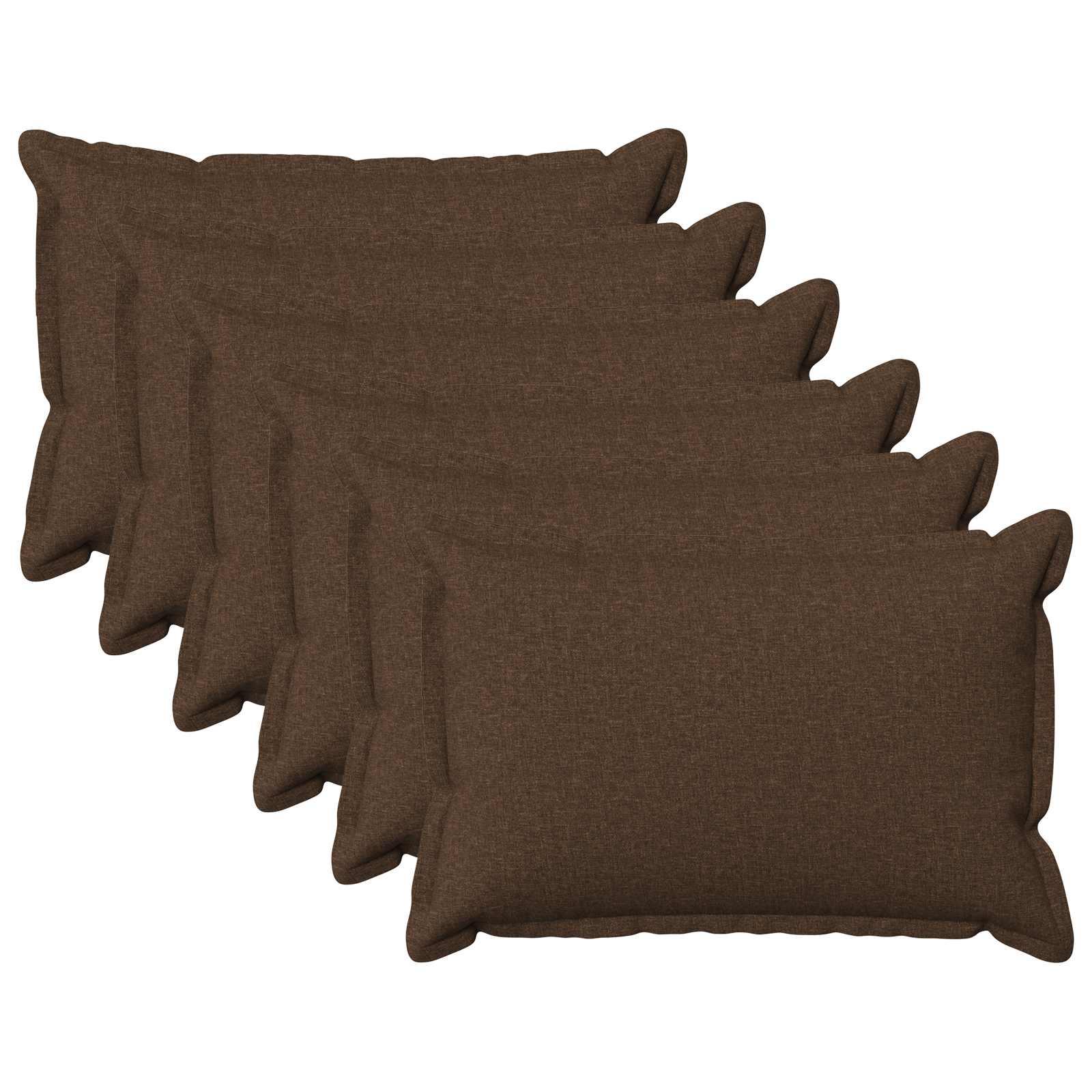 Pyntepuder 6 stk. HOUTEN brun 40 x 60 cm