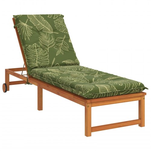 Solsengspude GEMERT med bladdesign - 190 x 60 x 9 cm