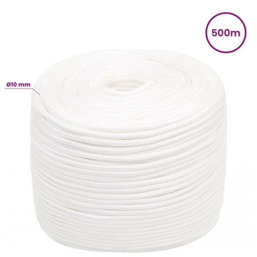 Universaltov 10 mm 500 m - hvid PP