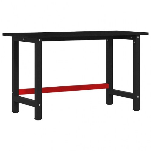 Arbejdsbænk 140 x 60 x 81,5 cm i massivt egetræ - mørkebrun