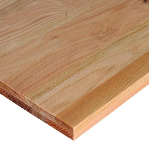 Arbejdsbænk 140 x 60 x 81,5 cm i massivt egetræ - mørkebrun