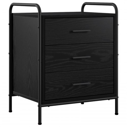 Sengeborde 2 stk. i sort eg 48 x 36,5 x 60 cm
