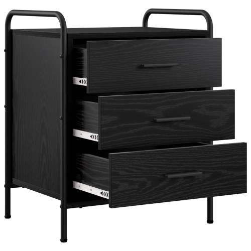 Sengeborde 2 stk. i sort eg 48 x 36,5 x 60 cm