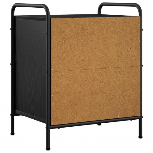 Sengeborde 2 stk. i sort eg 48 x 36,5 x 60 cm