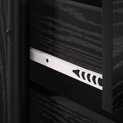 Sengeborde 2 stk. i sort eg 48 x 36,5 x 60 cm