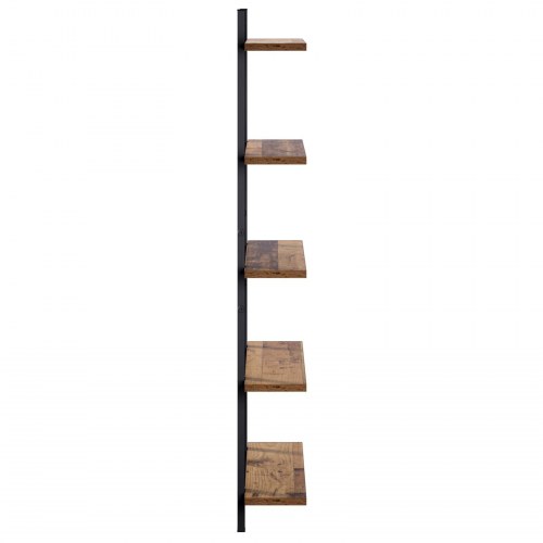 Væghylde i gammelt træ 60,5 x 13,5 x 102,5 cm