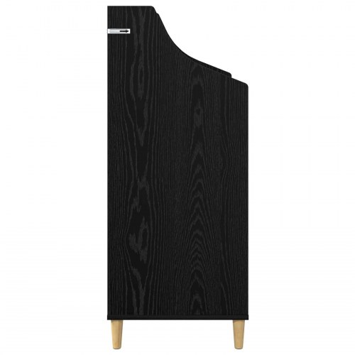 Mediehylde i sort eg - 70,5 x 46 x 112 cm