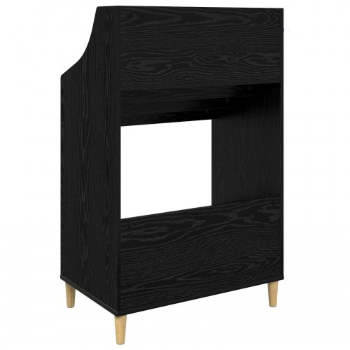 Mediehylde i sort eg - 70,5 x 46 x 112 cm