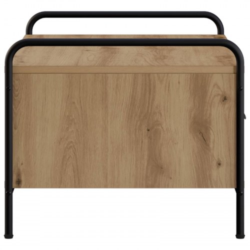 Sofabord i artisan-eg med 2 skuffer - 99,5 x 49 x 41 cm